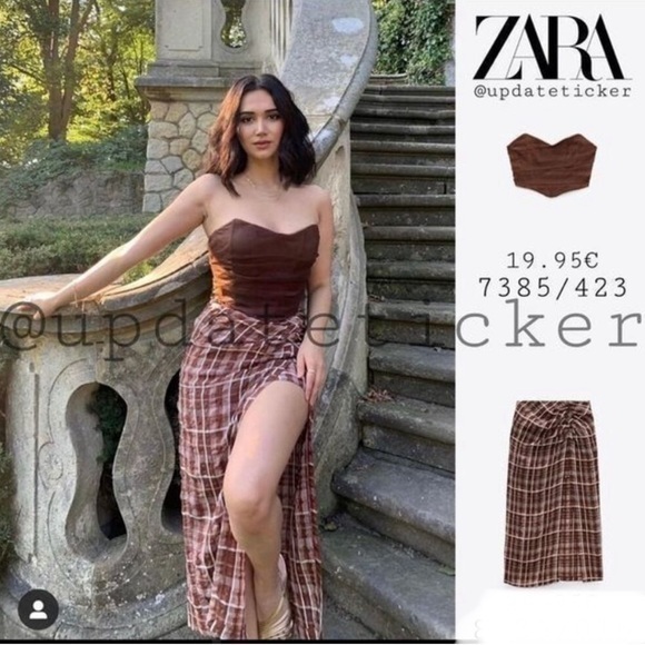 Zara Dresses & Skirts - ZARA plaid skirt 8225/016